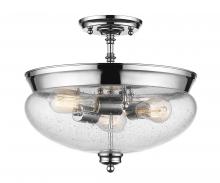 ECOM Only 722SF-CH - 3 Light Semi Flush Mount