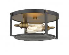 ECOM Only 723F13-BRZ+HBR - 2 Light Flush Mount