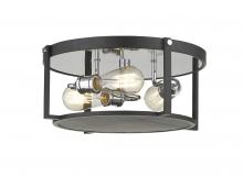 ECOM Only 723F15-MB+CH - 3 Light Flush Mount