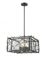 ECOM Only 8000-18BRZ - 4 Light Chandelier