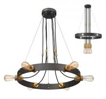 ECOM Only 8001-6C-BRZ - 6 Light Chandelier