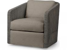 Palecek 7615-89+8155-15 - CARMINE SWIVEL LOUNGE CHAIR, MOCHA WASH