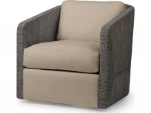 Palecek 7615-89+8155-19 - CARMINE SWIVEL LOUNGE CHAIR, MOCHA WASH