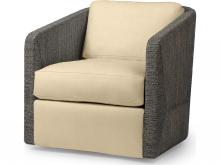 Palecek 7615-89+8155-21 - CARMINE SWIVEL LOUNGE CHAIR, MOCHA WASH