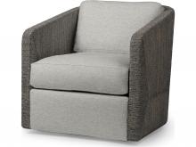 Palecek 7615-89+8155-4M - CARMINE SWIVEL LOUNGE CHAIR, MOCHA WASH