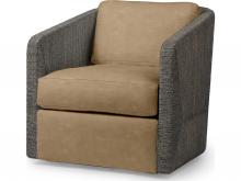 Palecek 7615-89+8155-57 - CARMINE SWIVEL LOUNGE CHAIR, MOCHA WASH