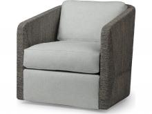 Palecek 7615-89+8155-5A - CARMINE SWIVEL LOUNGE CHAIR, MOCHA WASH