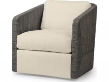 Palecek 7615-89+8155-5N - CARMINE SWIVEL LOUNGE CHAIR, MOCHA WASH