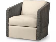 Palecek 7615-89+8155-67 - CARMINE SWIVEL LOUNGE CHAIR, MOCHA WASH