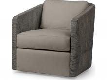 Palecek 7615-89+8155-6C - CARMINE SWIVEL LOUNGE CHAIR, MOCHA WASH