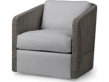 Palecek 7615-89+8155-6G - CARMINE SWIVEL LOUNGE CHAIR, MOCHA WASH