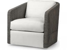 Palecek 7615-89+8155-6H - CARMINE SWIVEL LOUNGE CHAIR, MOCHA WASH