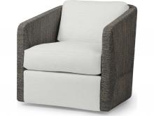 Palecek 7615-89+8155-6K - CARMINE SWIVEL LOUNGE CHAIR, MOCHA WASH