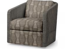 Palecek 7615-89+8155-6M - CARMINE SWIVEL LOUNGE CHAIR, MOCHA WASH