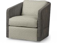 Palecek 7615-89+8155-6S - CARMINE SWIVEL LOUNGE CHAIR, MOCHA WASH