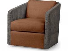 Palecek 7615-89+8155-87 - CARMINE SWIVEL LOUNGE CHAIR, MOCHA WASH