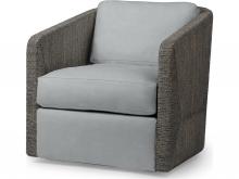 Palecek 7615-89+8155-88 - CARMINE SWIVEL LOUNGE CHAIR, MOCHA WASH