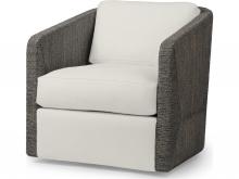 Palecek 7615-89+8156-4K - CARMINE SWIVEL LOUNGE CHAIR, MOCHA WASH