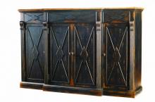Hooker Furniture 3005-85002 - 4-Door 3-Drawer Credenza - Ebony & Drift