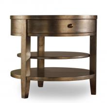 Hooker Furniture 3014-50003 - One-Drawer Round Lamp Table - Visage