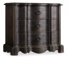Hooker Furniture 5280-90016 - Ebony Corsica 3 Drawer Nightstand