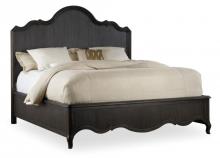 Hooker Furniture 5280-90266 - Ebony Corsica Panel King Bed.
