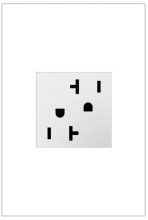 Legrand ARTR202W4 - adorne? 20A Dual Tamper-Resistant Outlet, White