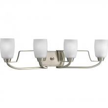 Progress P2797-09 - Wisten Collection Four-Light Brushed Nickel Etched Glass Modern Bath Vanity Light