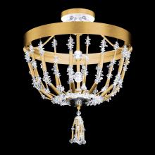 Schonbek 1870 S2817-22O - Bali 16in LED 120V-277V Semi-Flush Mount in Heirloom Gold with Clear Optic Crystal