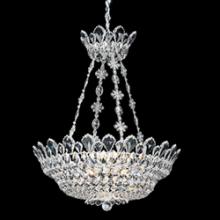 Schonbek 1870 5799H - Trilliane 12 Light 120V Pendant in Polished Stainless Steel with Clear Heritage Handcut Crystal