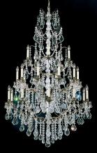 Schonbek 1870 5782-22H - Bordeaux 25 Light 120V Chandelier in Heirloom Gold with Clear Heritage Handcut Crystal