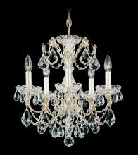 Schonbek 1870 1704-211 - Century 5 Light 120V Chandelier in Aurelia with Clear Heritage Handcut Crystal