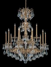 Schonbek 1870 5686-76H - Milano 15 Light 120V Chandelier in Heirloom Bronze with Clear Heritage Handcut Crystal