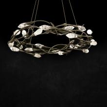 Schonbek 1870 S2434-51OH - Secret Garden 35in LED 3500K 120V-277V Pendant in Black with Optic Haze Quartz