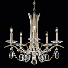 Schonbek 1870 VA8355N-22H - Vesca 5 Light 120V Chandelier in Heirloom Gold with Clear Heritage Handcut Crystal