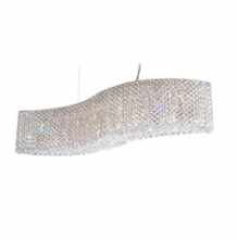 Schonbek 1870 RE3214S - Refrax 13 Light 120V Linear Pendant in Polished Stainless Steel with Clear Crystals from Swarovski