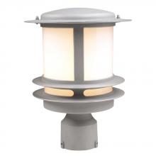 PLC Lighting 1896 BK - 1 Light Outdoor Post Light Tusk Collection 1896 BK