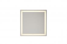 Craftmade MIR102-W - 30" x 30" x 1.9" Square LED Mirror, defogger & dimmer, 3000K/4000K/5000K