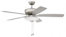 Craftmade HST52BN5 - 52" Hastings in Brushed Nickel w/ Brushed Nickel/Walnut Blades