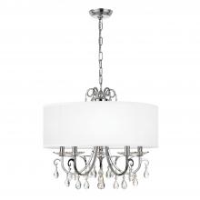 Crystorama 6625-CH-CL-S - Othello 5 Light Swarovski Strass Crystal Polished Chrome Chandelier