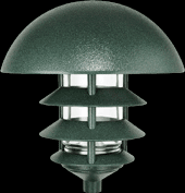 RAB Lighting LLD4VG - LANDSCAPE 1650 LUMENS LAWN LIGHT DOME 4 TIER INCANDESCENT DESCENT VERDE GREEN