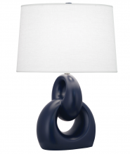 Robert Abbey MMB81 - Matte Midnight Blue Fusion Table Lamp