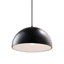 Justice Design Group CER-6250-CRB-DBRZ-BKCD-LED1-700 - Dome 1-Light LED Pendant