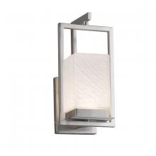 Justice Design Group FSN-7511W-WEVE-NCKL - Laguna 1-Light LED Outdoor Wall Sconce