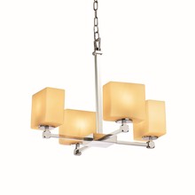 Justice Design Group FSN-8420-55-ALMD-CROM - Tetra 5-Light Chandelier