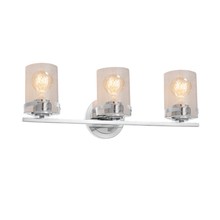 Justice Design Group FSN-8453-10-SEED-CROM - Atlas 3-Light Bath Bar