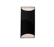 Justice Design Group CER-5755-BLK-LED1-1000 - Large ADA LED Tapered Cylinder Wall Sconce