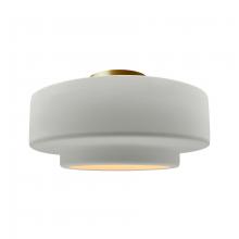 Justice Design Group CER-6365-MAT-BRSS-LED1-700 - Large Tier LED Semi-Flush