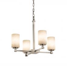 Justice Design Group CLD-8420-10-NCKL - Tetra 5-Light Chandelier