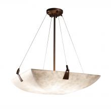 Justice Design Group CLD-9642-25-DBRZ - 24" Pendant Bowl w/ Tapered Clips